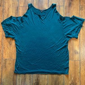Shoulder-less green Talula shirt